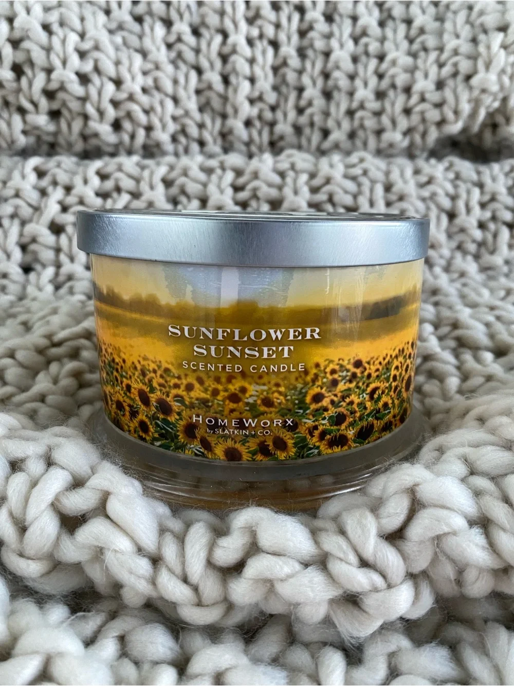 HomeWorx Sunflower Sunset Scented Candle - Yellow